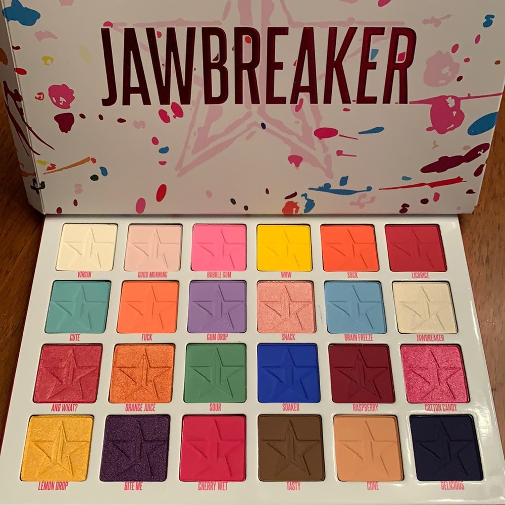 Jeffree Star’s cosmetic JAWBREAKER palette- With FREE Jeffree Star lip gloss!